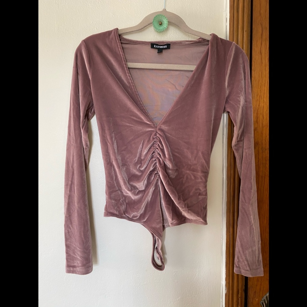 Velvet body suit
